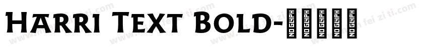 Harri Text Bold字体转换
